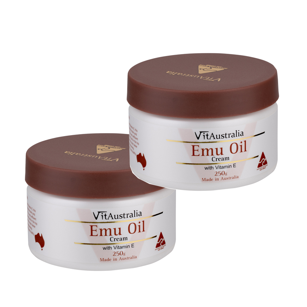 Natures Care VitAustralia 鴯鶓油滋潤霜含維他命E(２入組 250g/罐), , large