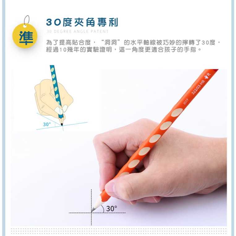 【德國天鵝STABILO】EASYgraph 人體工學思筆樂洞洞鉛筆-2支入右手HB藍綠(STB-39890-1), , large
