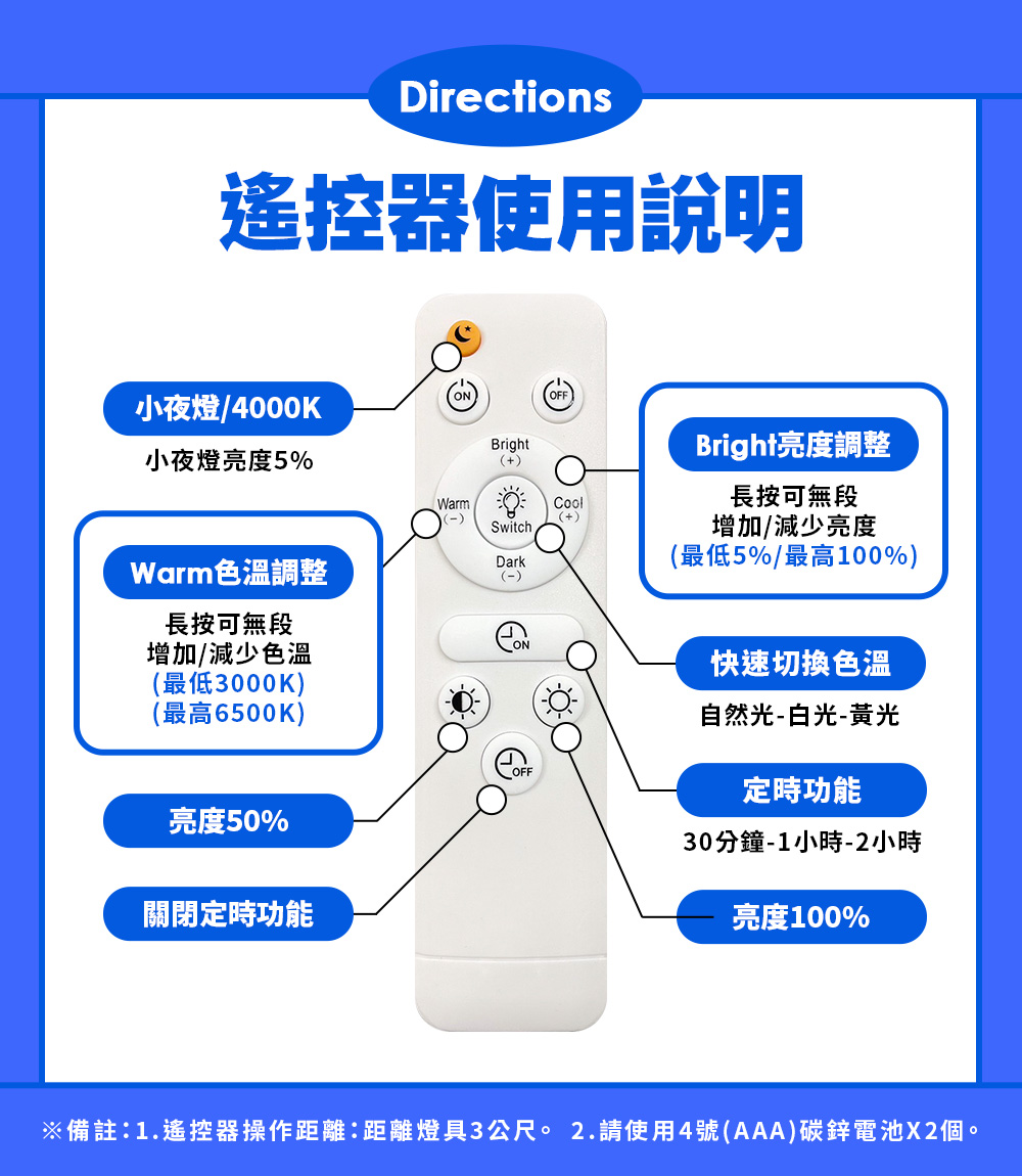【Everlight 億光】80W星飛調光調色LED吸頂燈－雅緻版, , large