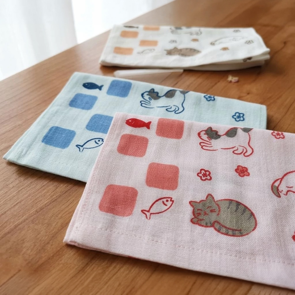 [Kaimei Cotton Industry] 12 in the group, random and excellent, MIT made in Taiwan, cute half-cotton, half-gauze children's towel, pure cotton, soft, comfortable and water-absorbent, , large