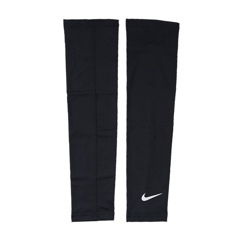 NIKE 輕量跑步臂套2.0 護臂套 袖套 路跑 戶外運動 素色 簡約 防曬 反光 吸濕 排汗 快乾 透氣 黑 白 亮綠, , large
