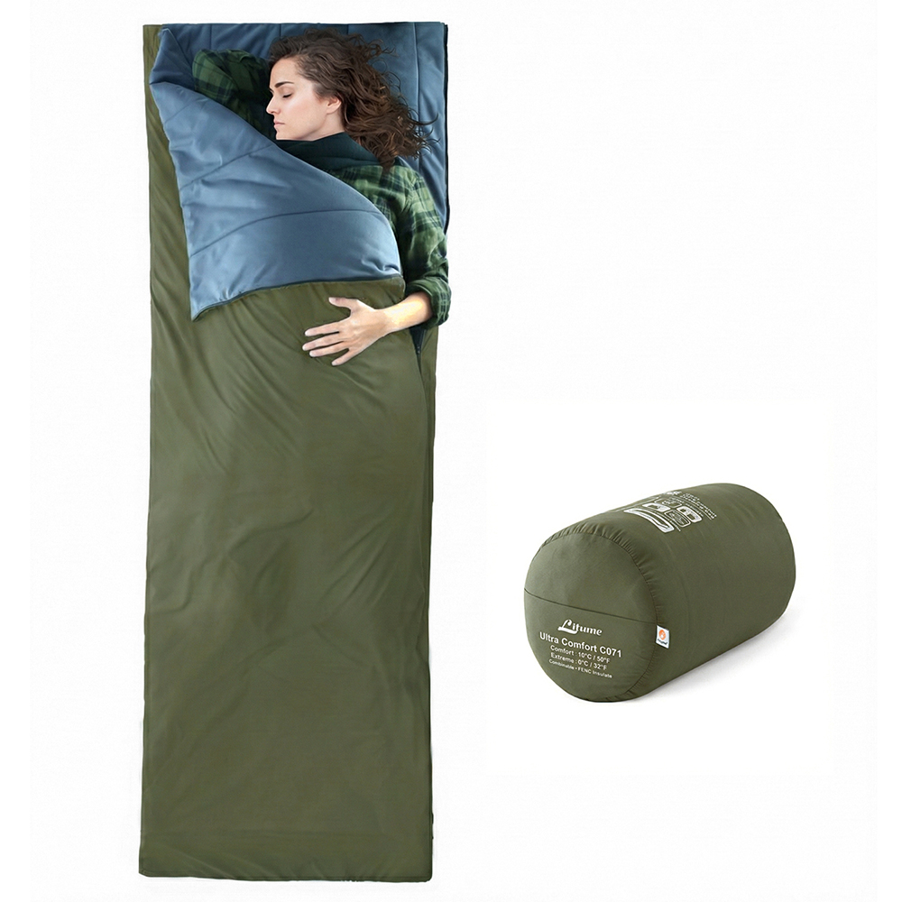 Litume C071 FENC Insulate 可組合科技棉睡袋 軍綠, , large