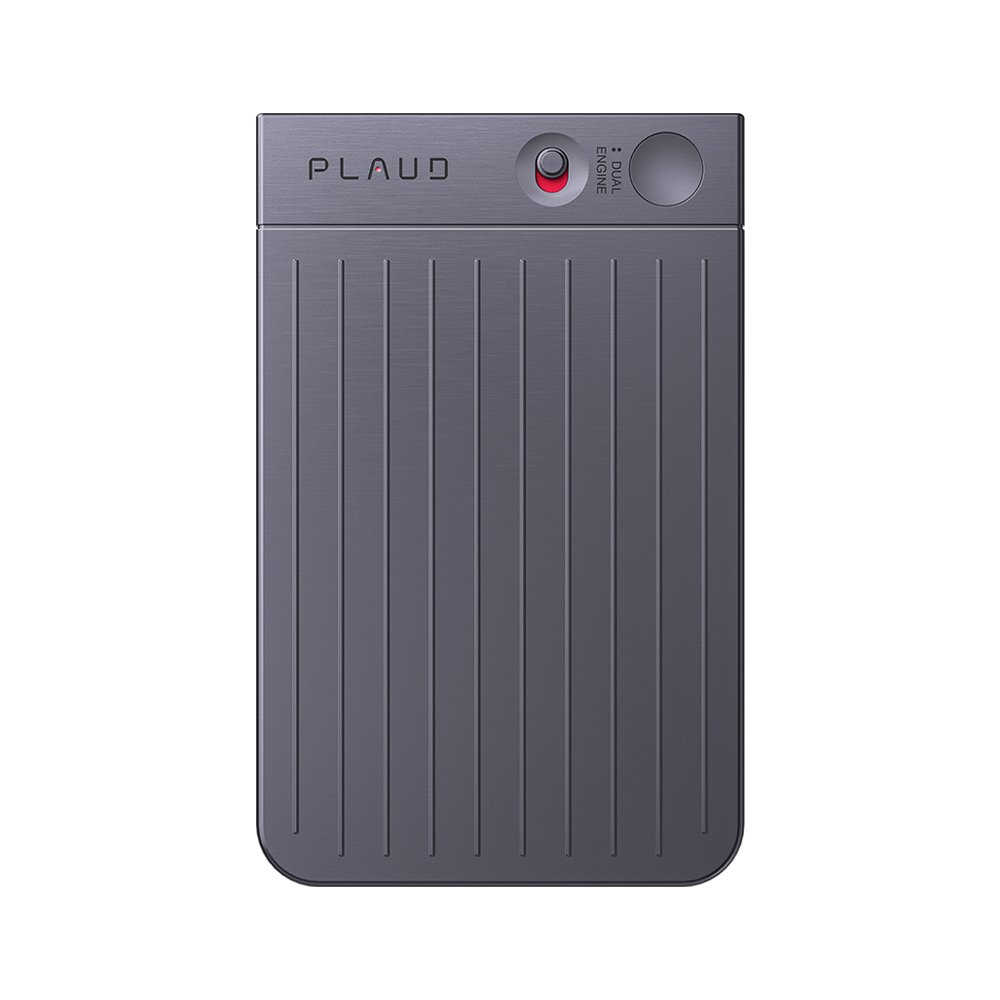 PLAUD NOTE ChatGPT AI 智慧錄音卡 內附黑色皮套 送每月300分鐘免費轉寫時數 錄音後自動生成筆記-太空黑, , large