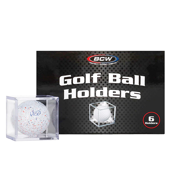 BCW Golf Ball Display Cases &ndash; 6 Pack Acrylic Boxes, , large