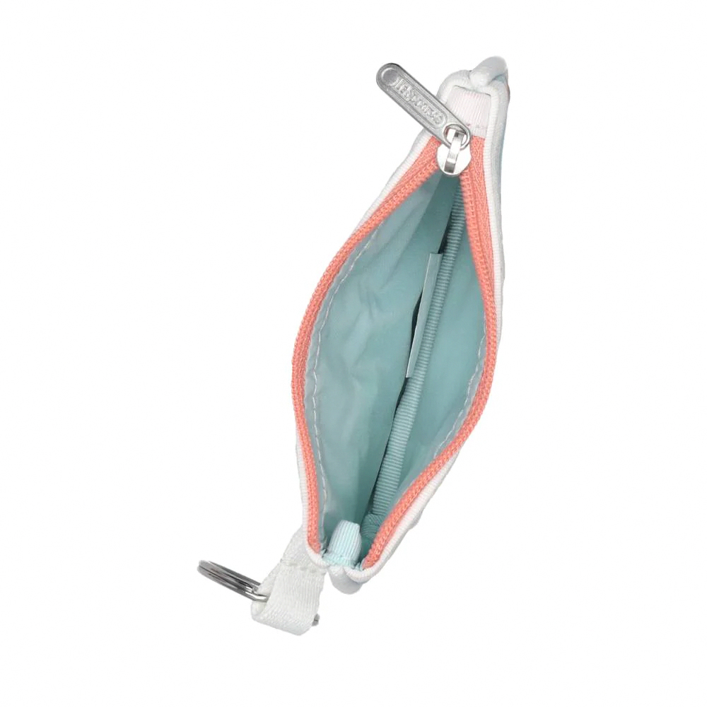 Lesportsac Key Card Holder 卡夾 零錢袋 鑰匙包 卡片零錢包 送禮 禮物 推薦 女包(海洋風格水獺), , large