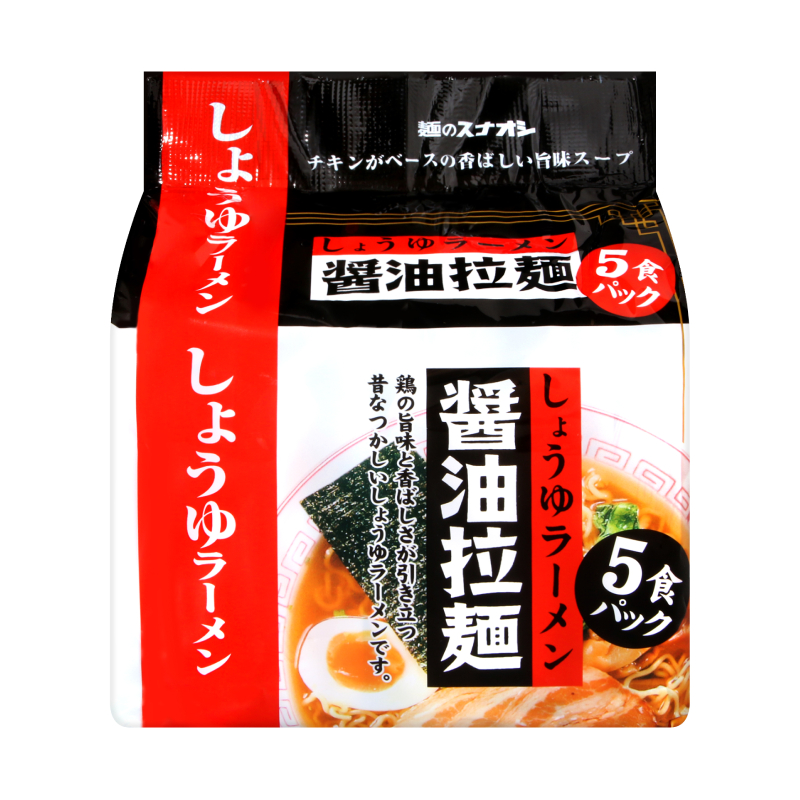 砂押麵屋5入包麵-醬油, , large