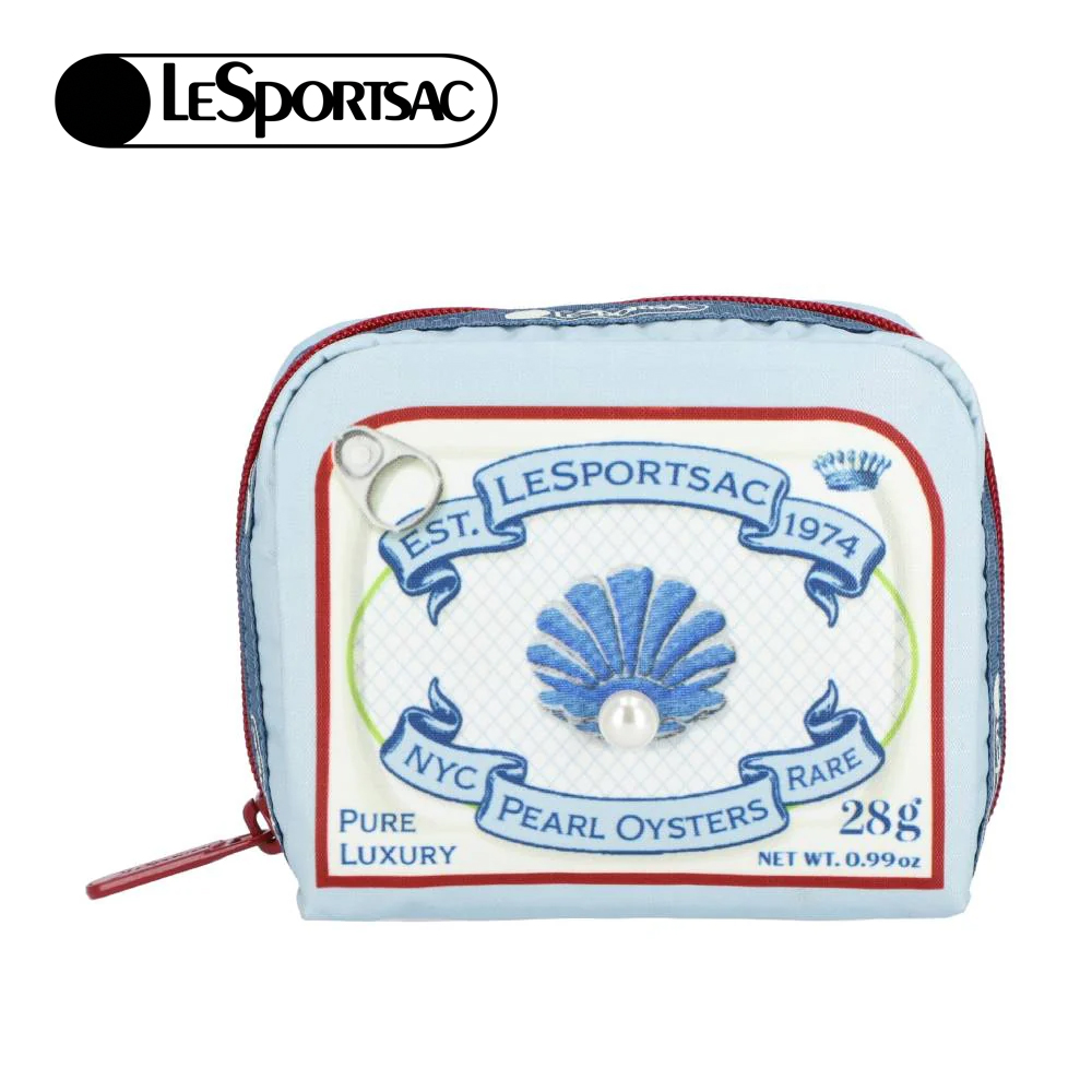 Lesportsac Square Cosmetic 方形收納化妝包 盥洗包 收納袋 送禮 禮物 推薦 女包(潟湖珍珠), , large