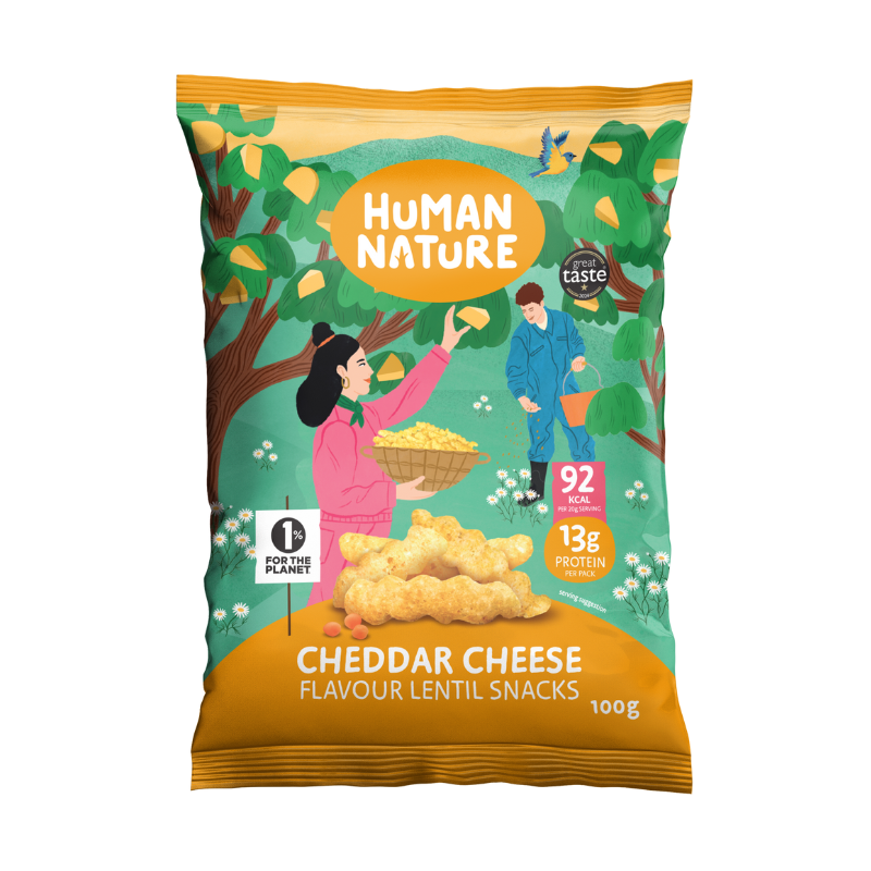 Human Nature Cheddar Cheese flavour lent, , large
