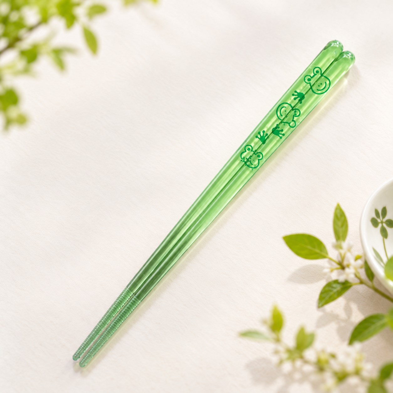 【HIYASU日安工坊】日本水晶箸-動物派對 蛙, , large