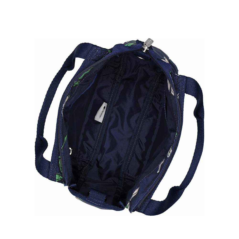 Lesportsac Small Jenni Crossbody 斜背手提水桶包 兩用包 側背包 送禮 禮物 女包(海軍藍花卉黑), , large