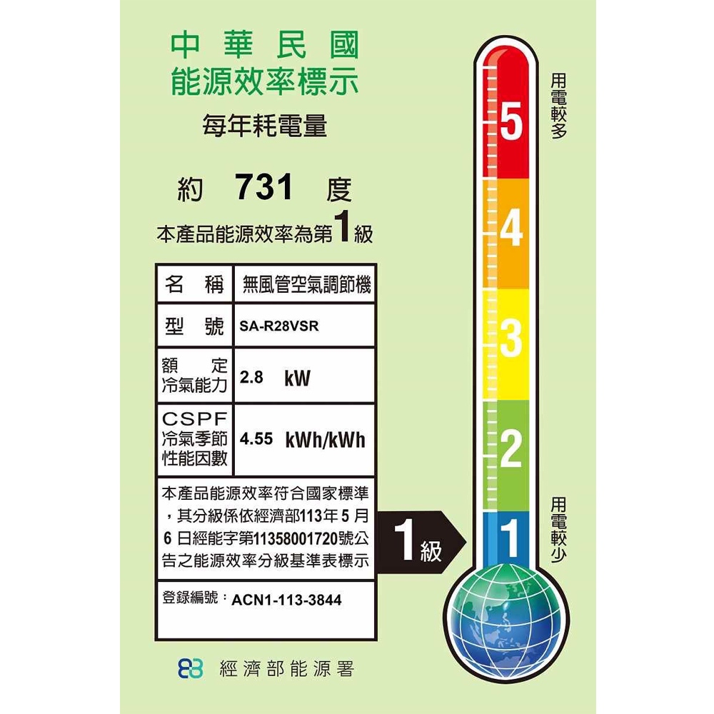 SANLUX 台灣三洋 1級變頻 窗型右吹冷專冷氣 SA-R28VSR, , large