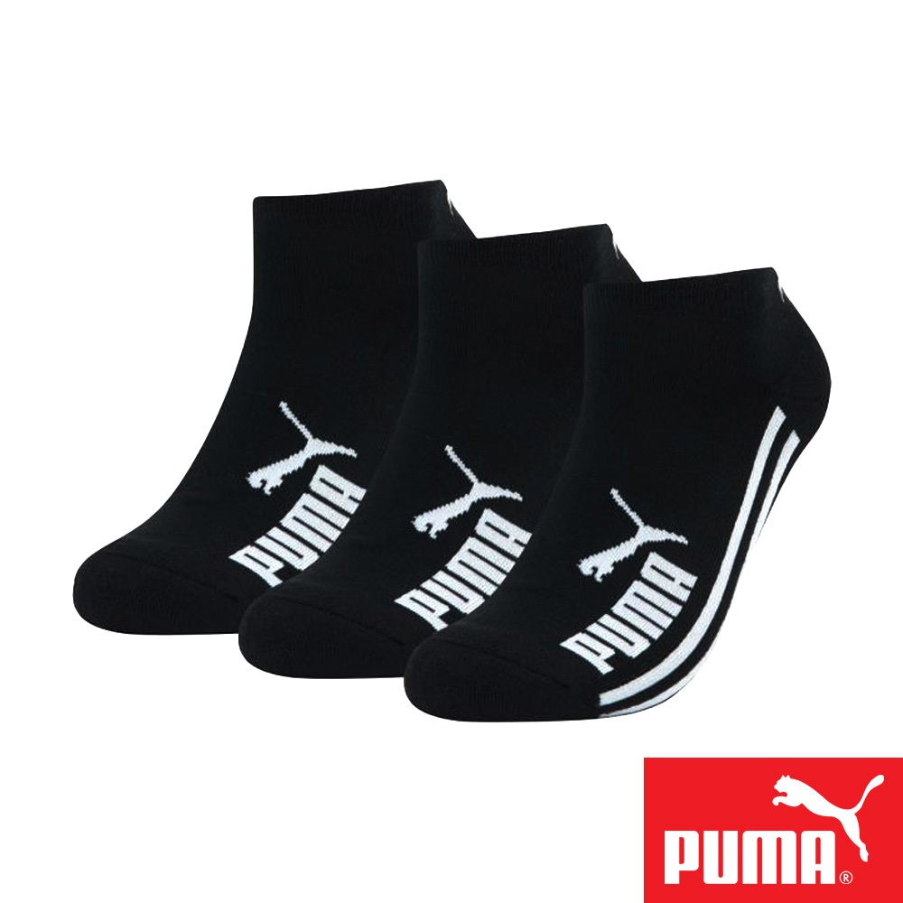 PUMA 經典加厚毛巾底運動短襪3雙裝 彪馬 跳豹 男襪 女襪 襪子 運動襪 短筒襪 踝襪 厚底 承托 柔軟 耐磨 黑, , large