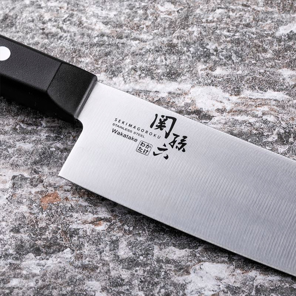 【日本貝印KAI】日本製 若竹名刀 關孫六 料理刀 廚房刀 不鏽鋼刀-16.5cm(菜刀), , large