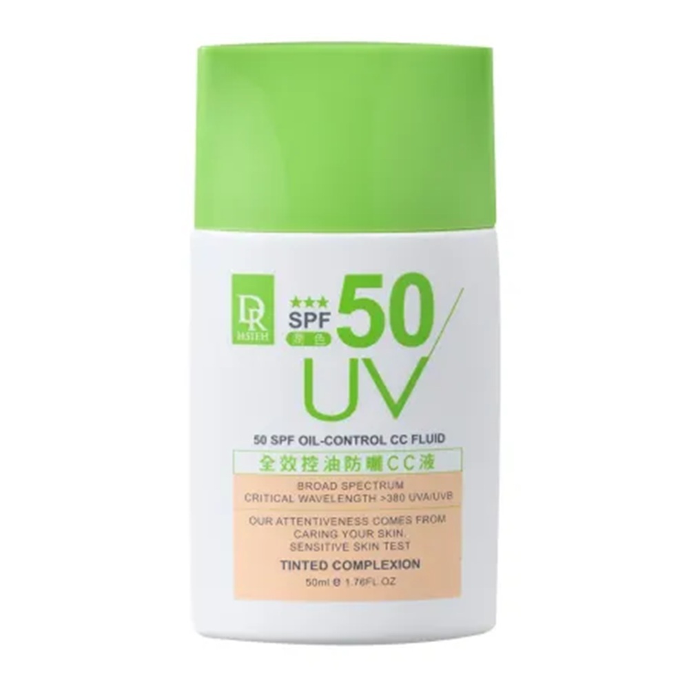 (免運)【Dr.Hsieh達特醫】全效控油防曬CC液50ml潤色, , large