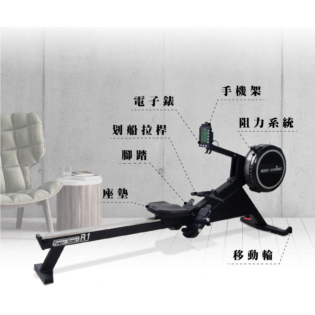 【德旺健身器材】 【ONE系列】R1 商用划船器 划船機, , large