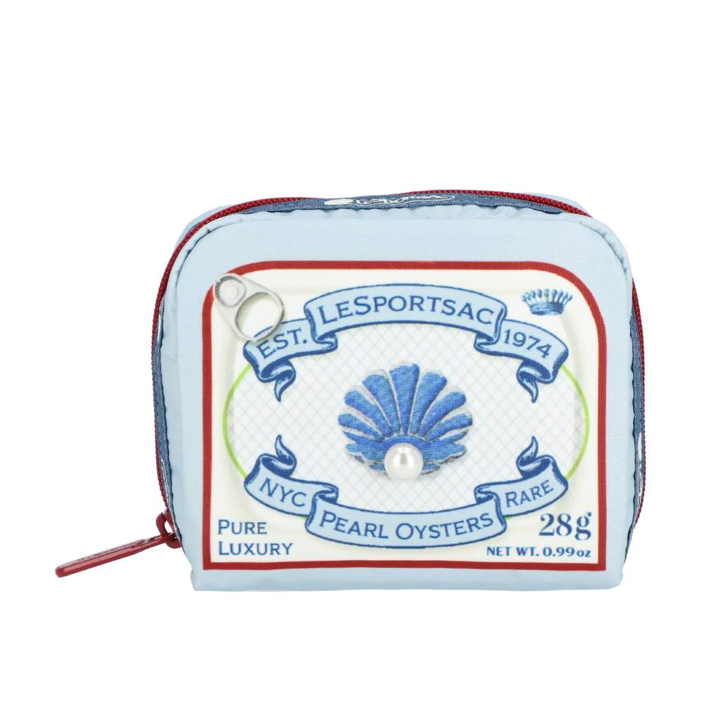 Lesportsac Square Cosmetic 方形收納化妝包 盥洗包 收納袋 送禮 禮物 推薦 女包(潟湖珍珠), , large