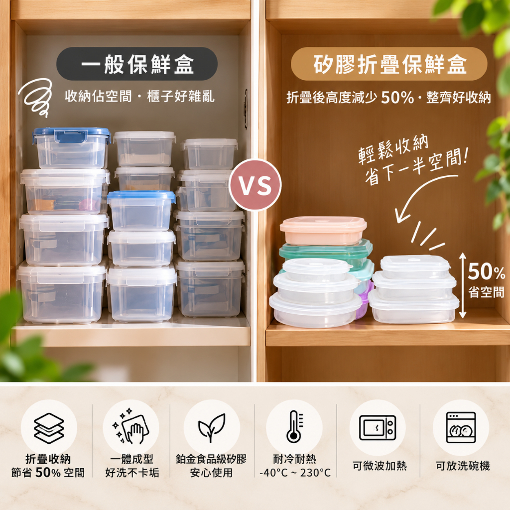 [JC ECO BELIEVER]900ml蜜桃金長型保鮮盒 鉑金食品級矽膠保鮮盒 保鮮盒 折疊保鮮盒 折疊便當盒&nbsp;微波保鮮盒 矽膠保鮮盒, , large