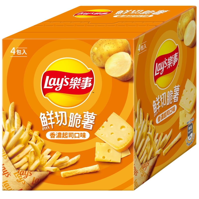 樂事鮮切脆薯香濃起司口味薯條, , large