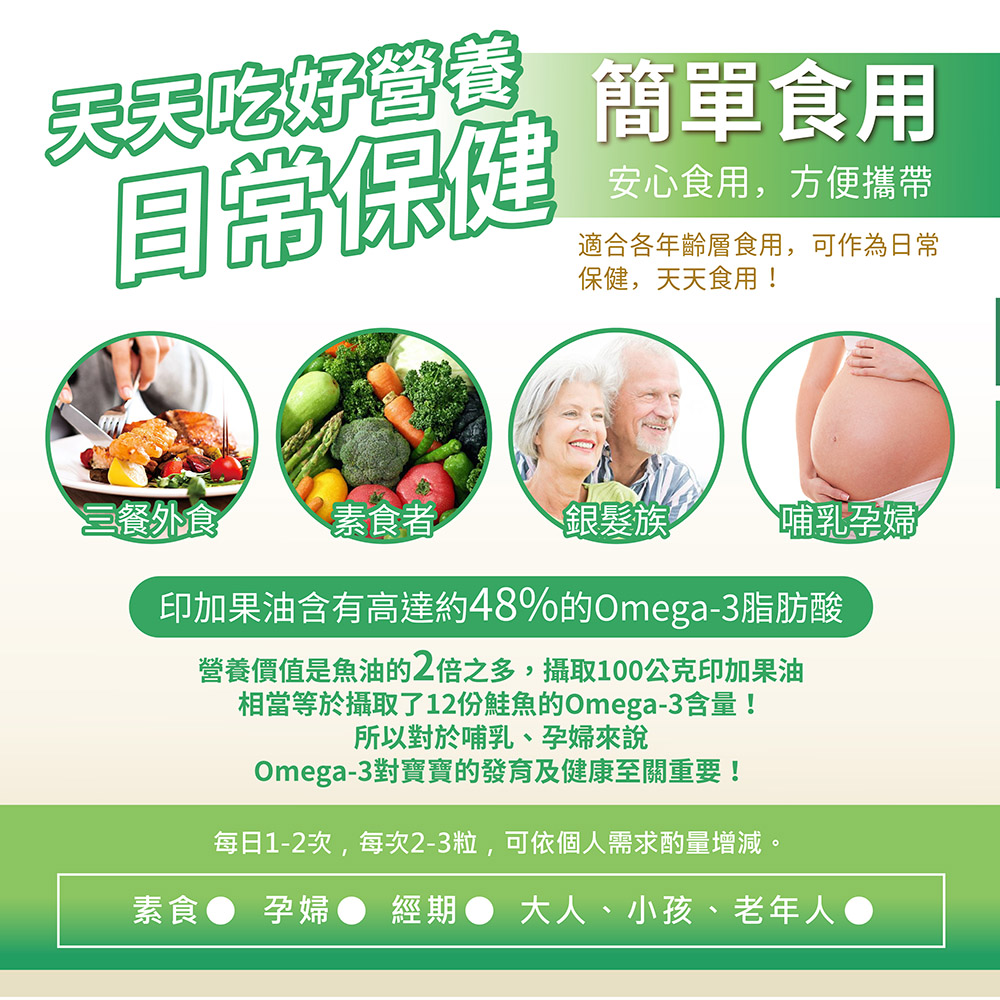 [裕馨]吃貨-印加果油植物光漾膠囊 30粒/盒(90%以上Omega-3.6.9), , large