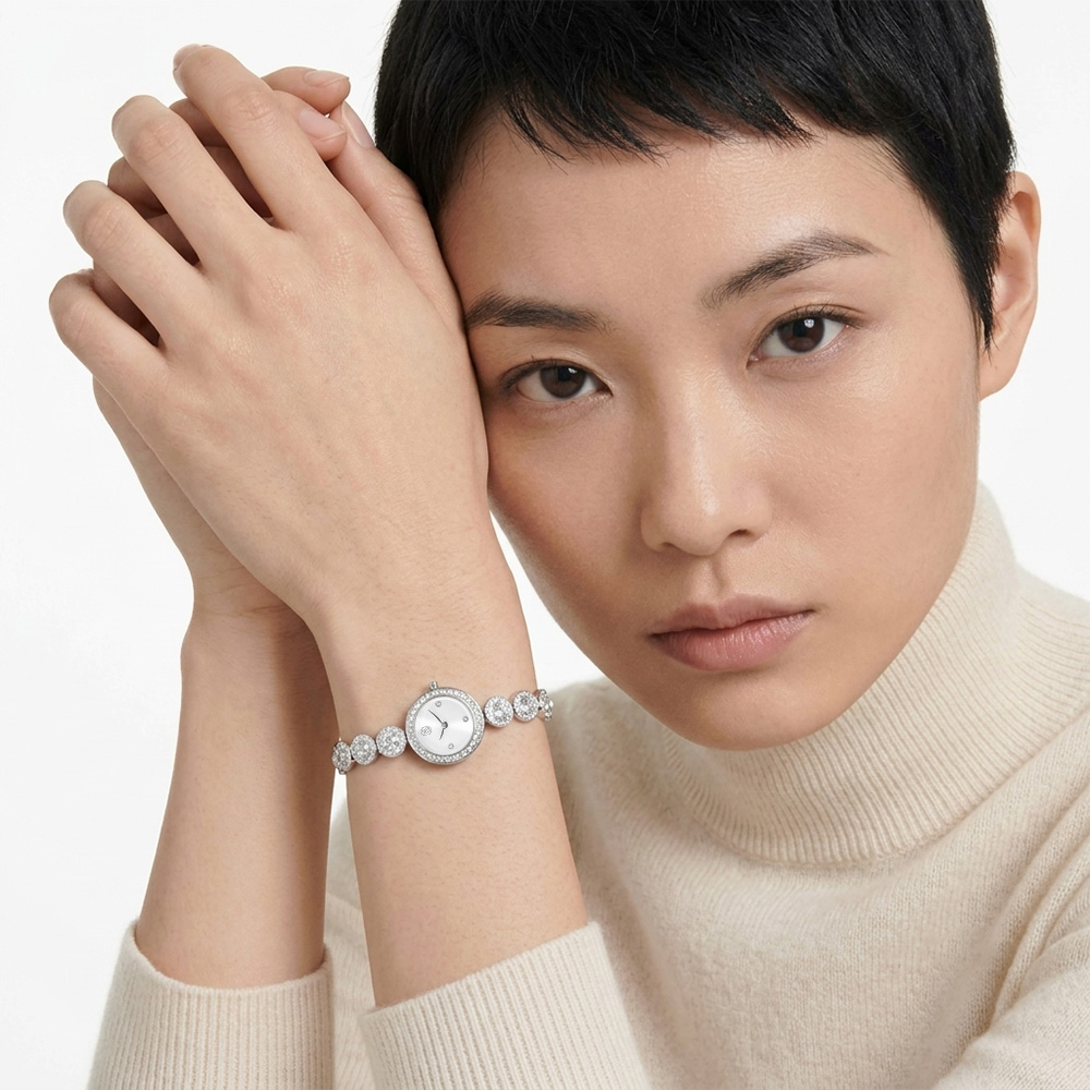 SWAROVSKI 施華洛世奇Una Angelic 璀璨水晶手鍊式女錶 手錶-20mm 送禮 禮物 推薦(5737038), , large