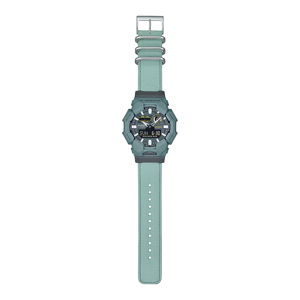 CASIO 卡西歐 G-SHOCK 天然染料 10年電力雙顯手錶 學生錶 GA-010CE-2A, , large