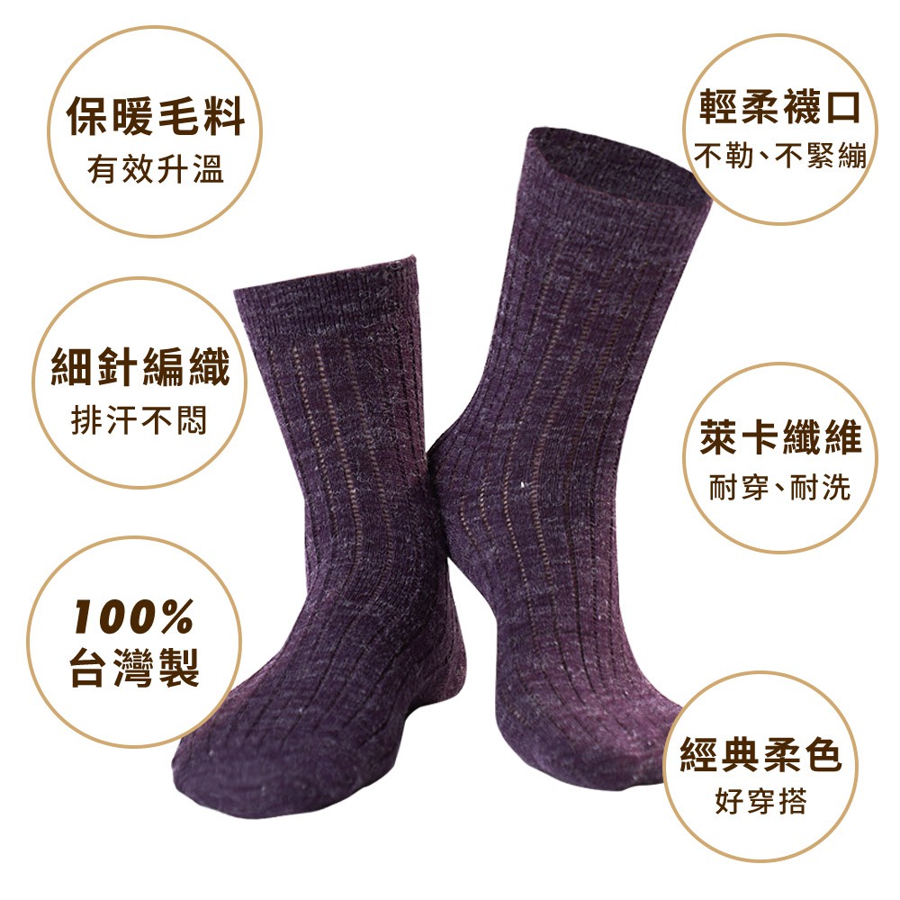【現貨】MIT台灣製 貝柔日系萊卡細針編織保暖毛襪 短襪 長襪PL1200/1201/1202, , large