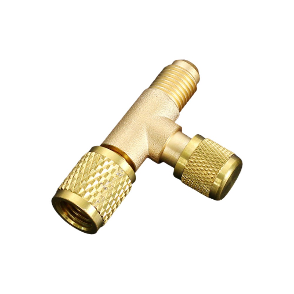 R134a refrigerant gauge vent valve connector, , large