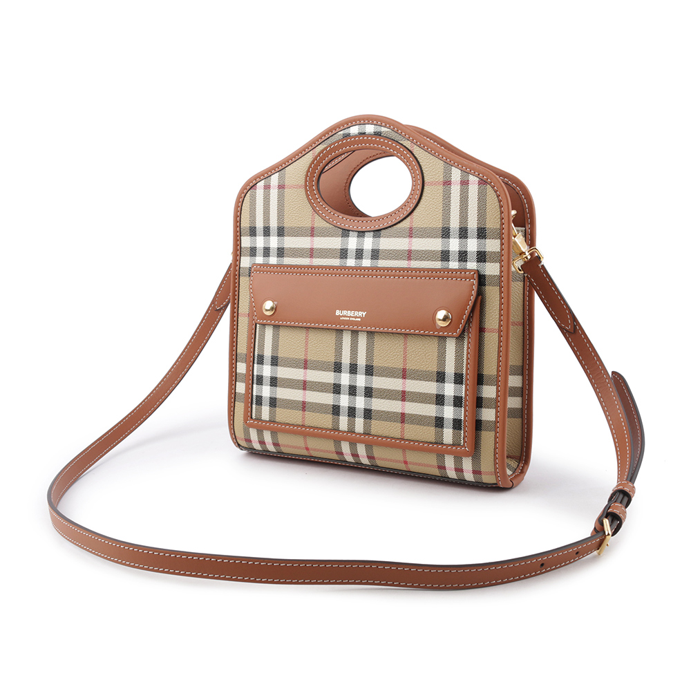 Handbag＆crossbody pocket bag, , large