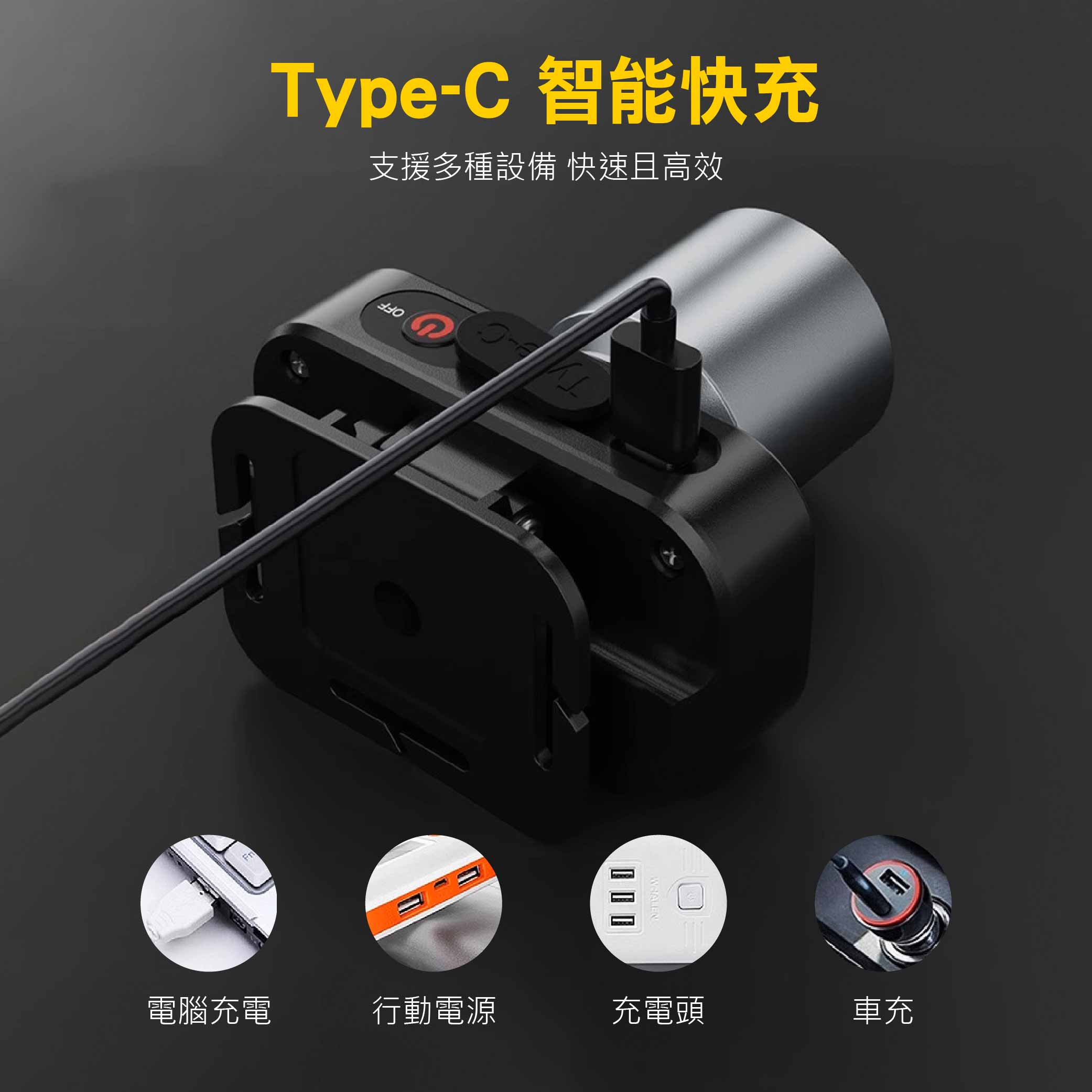 鉅玉經典｜38W白激光調焦充電式頭燈 HK-K1068, , large