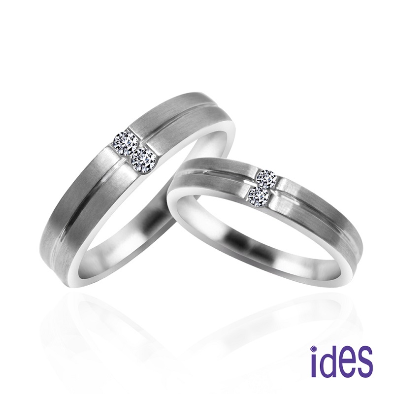 [ides愛蒂思] 時尚設計鑽石對戒/婚戒, , large