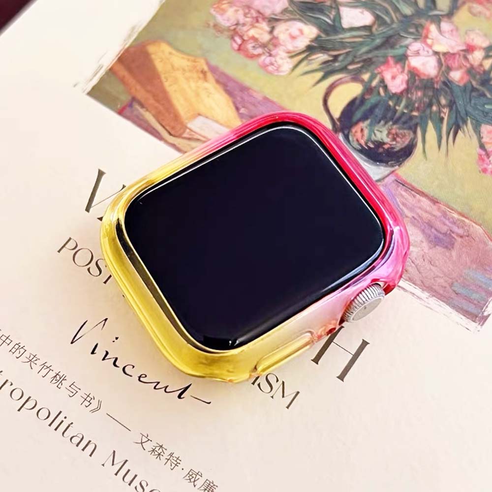 【山水之寶】Apple Watch 4/5/6/7/8/9/SE1/SE2/SE3 44mm/45mm保護殼 果凍邊框防撞殼, , large
