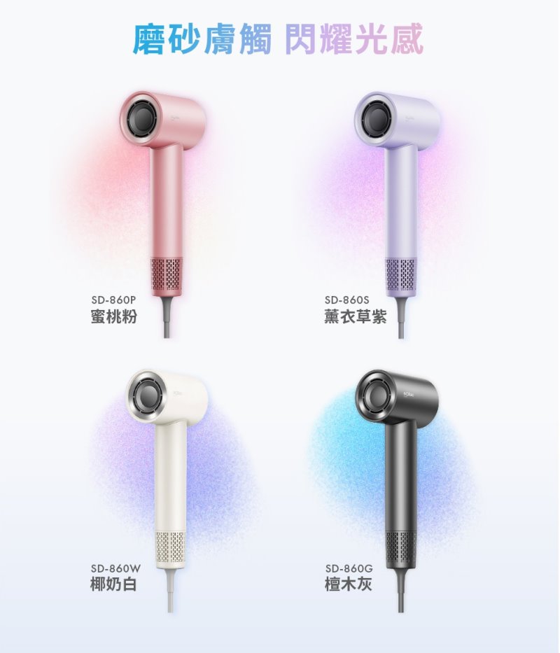 【贈香氛沐浴露】SOLAC sOlac SD-860 高速智能溫控專業吹風機 負離子吹風機 , , large