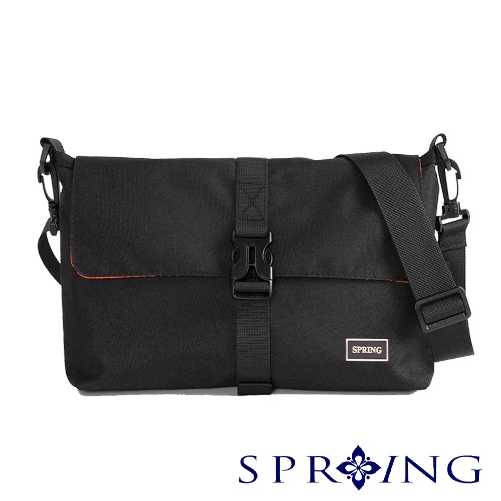 SPRING-牛津布雙面小斜背包中性百搭雙面斜背包簡約斜背包, , large