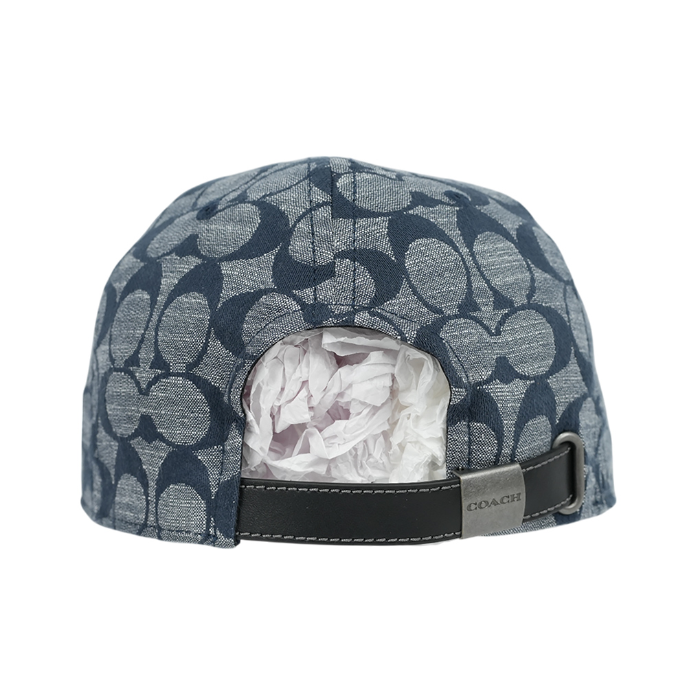 COACH CC Logo Chambray 織布棒球帽 XS-S/藍色, , large