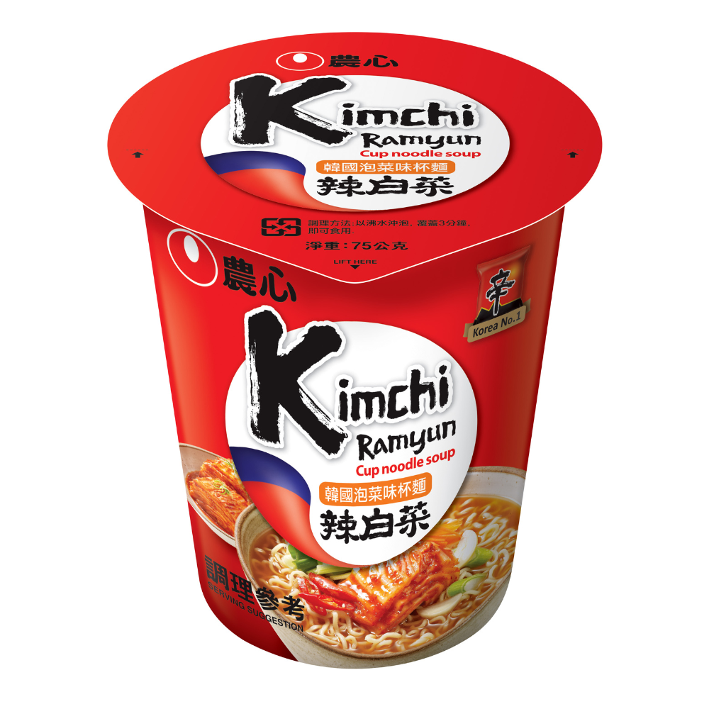 農心辛辣白菜風味杯麵, , large