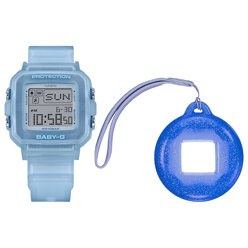 CASIO 卡西歐BABY-G+PLUS 奇幻復古風格電子錶 吊飾套組 女錶 手錶 送禮 禮物 推薦(BGD-10KG-2), , large