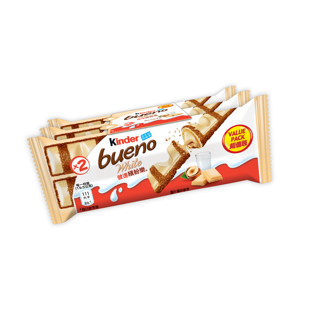 Kinder Bueno White 3 Pack, , large