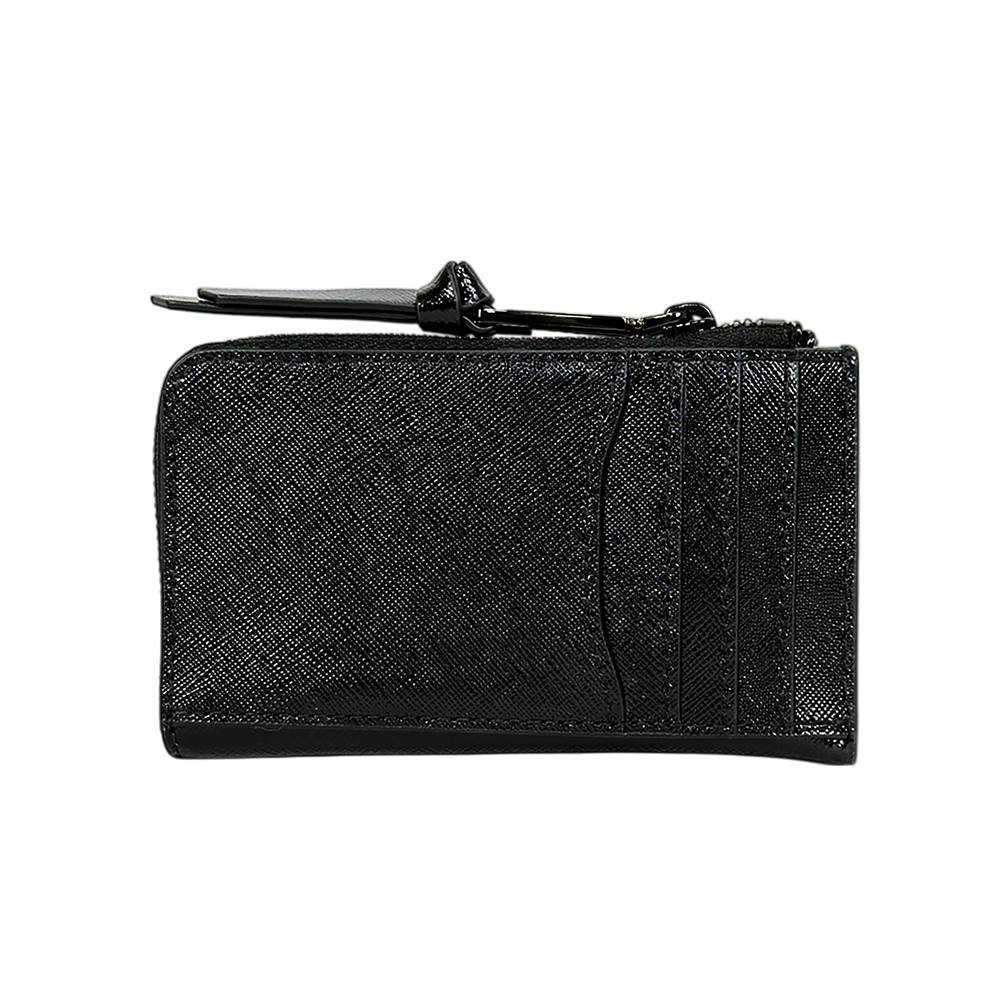 MARC JACOBS The Snapshot DTM 防刮皮革附勾釦拉鍊零錢包/卡夾包/黑色, , large