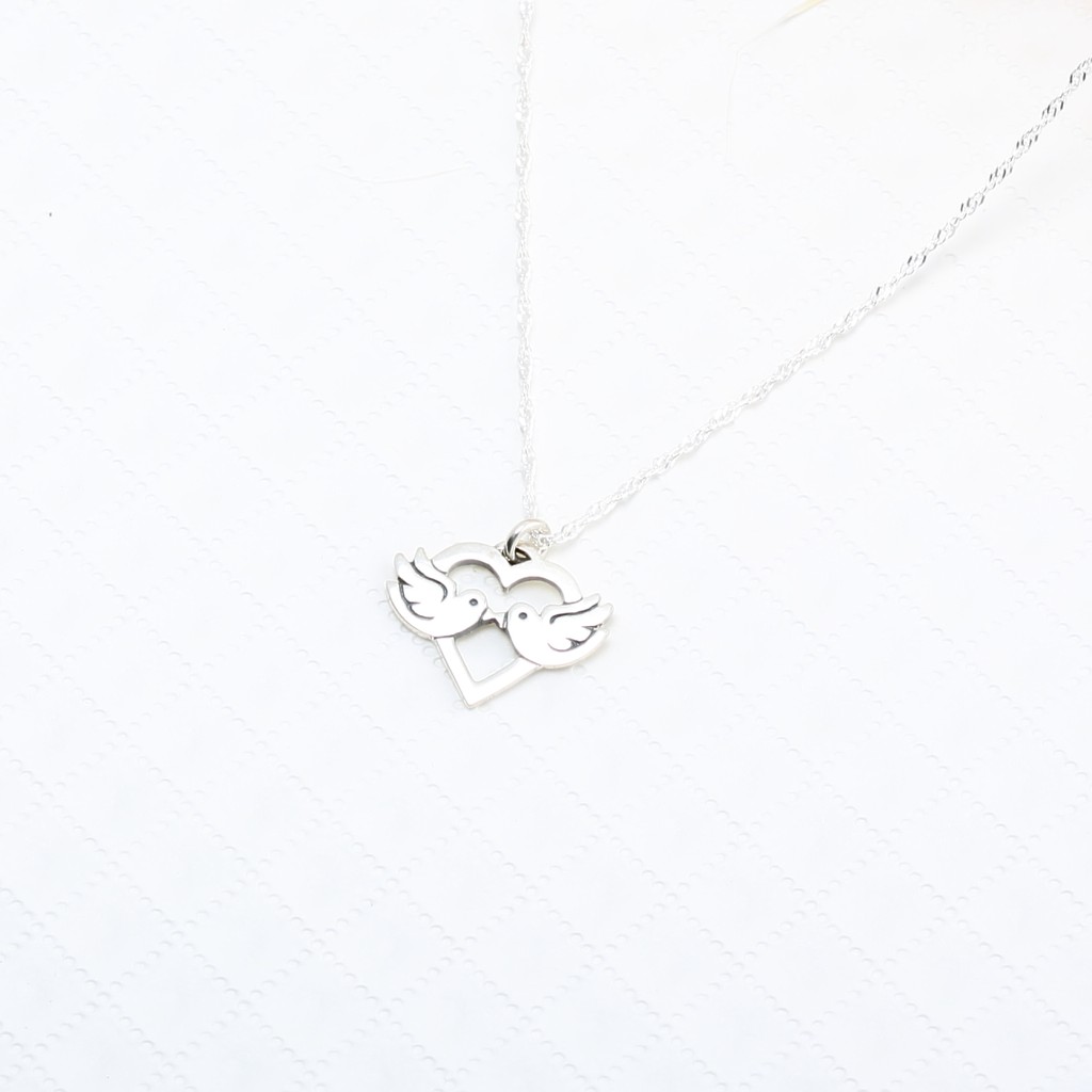 【Angel & Me】Happy Mandarin ducks Sterling silver s925 sterling silver necklace, , large