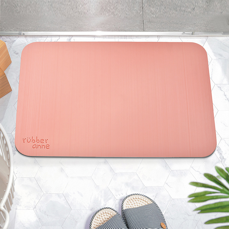 【Monster】 Soft Diatomaceous Earth Absorbent Mat &ndash; Silk Texture (60x40cm) &ndash; Brick Red, , large