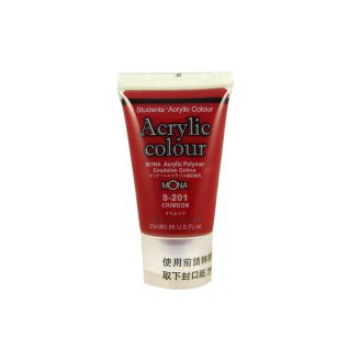 MONA蒙納 S-201 壓克力水彩(深紅) 25ml, , large