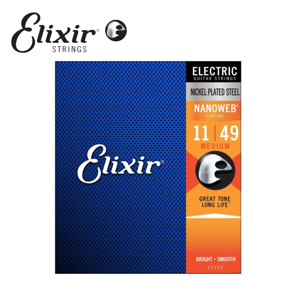 Elixir 12102 Nanoweb 薄包覆 電吉他套弦 11-49【敦煌樂器】, , large