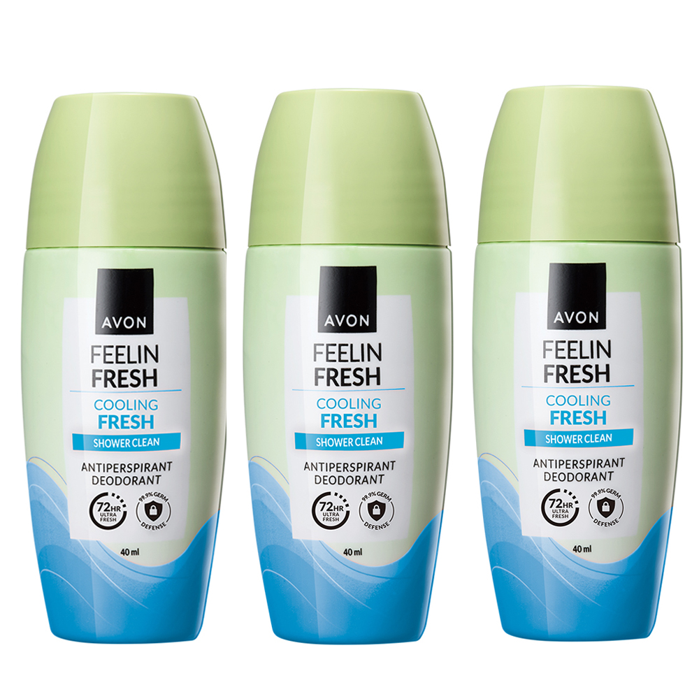 [AVON雅芳]FF沁涼舒爽制汗體香劑40ml  (3入組), , large