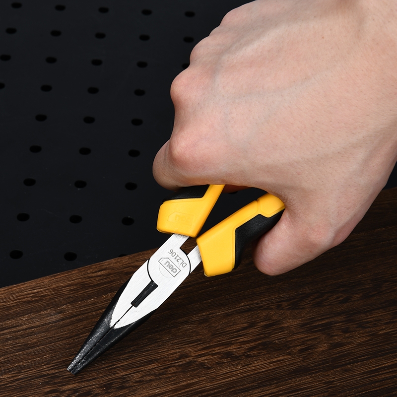 【deli tools】6" Long Nose Pliers PRO Series, , large