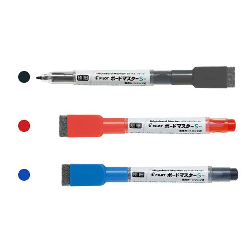 【PILOT 百樂】可換卡水白板筆 0.8mm 極細 10支/盒  WMBSE-15EF - 多款可選　 , , large