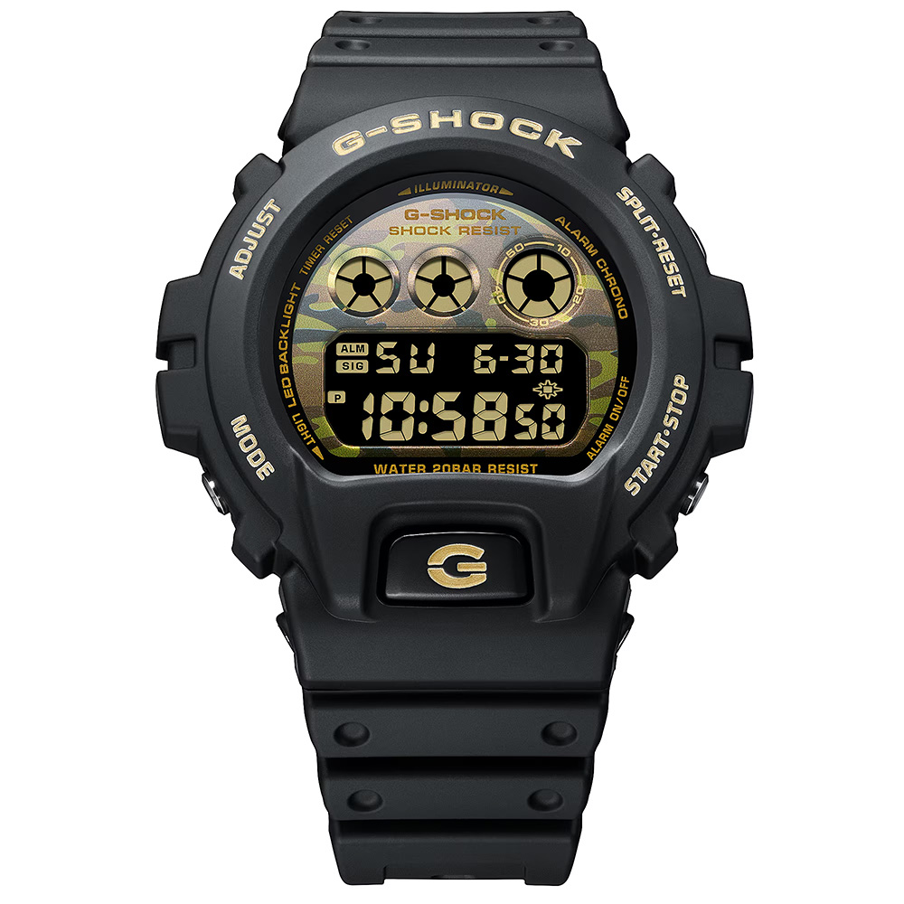 CASIO 卡西歐G-SHOCK BOLD CAMO 系列 迷彩風格電子錶 手錶-黑 送禮 禮物 推薦(DW-6900CF-1), , large