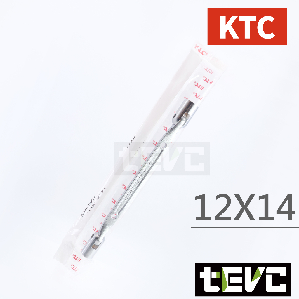 《tevc》預購 T102 KTC 日本製  雙搖頭 菸斗 萬用 萬向 套筒扳手 10mm 12mm 14mm 12角, , large