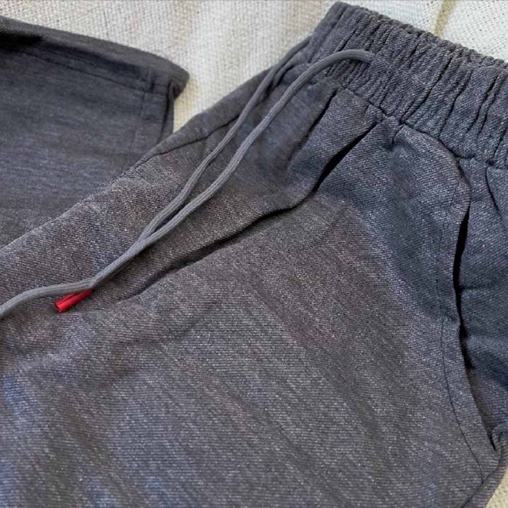 [凱美棉業] 隨機出色 居家舒適 厚款九分棉質休閒褲 FREE SIZE（買1送1，雙數2/4/6..下單）, 隨機出色, large