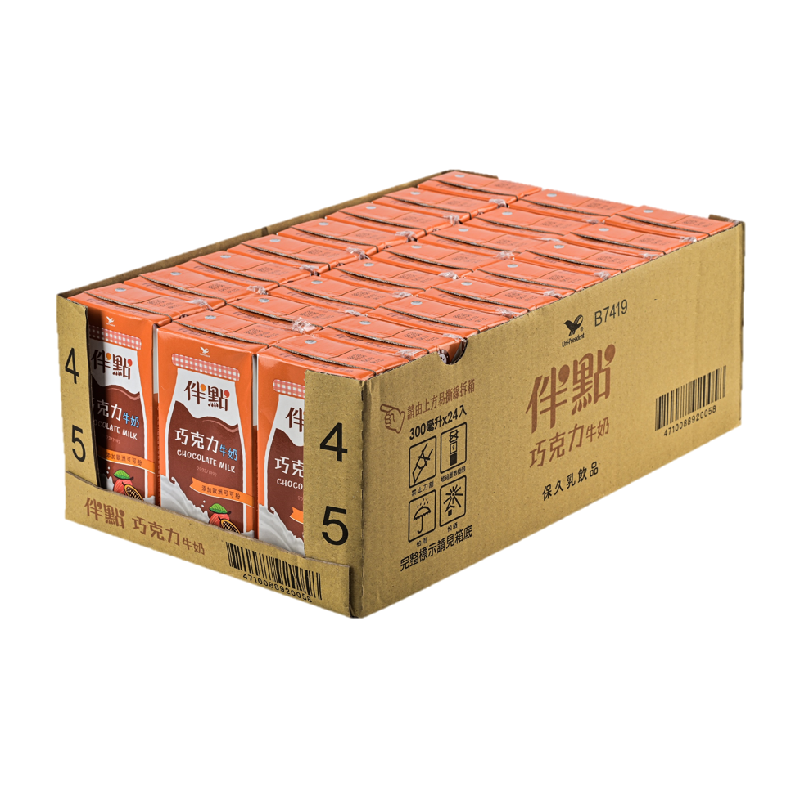 統一伴點巧克力牛奶300ml, , large