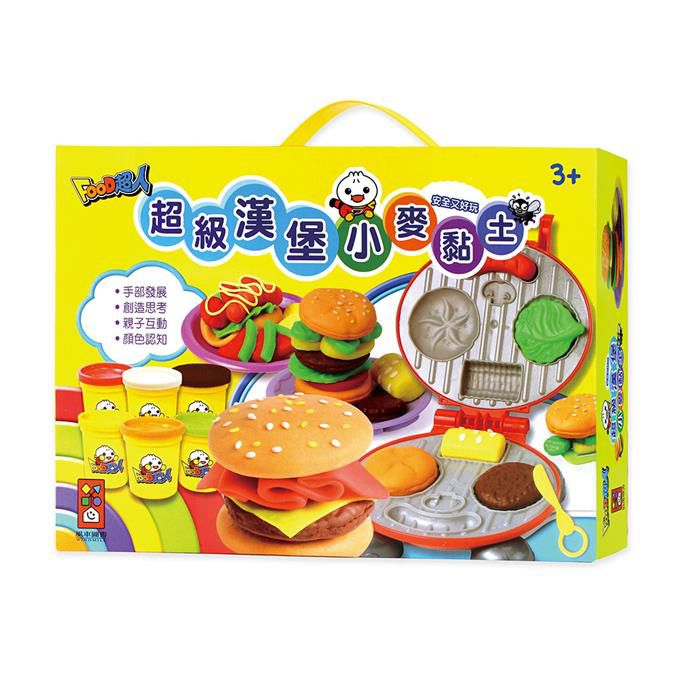 [風車圖書] 超級漢堡小麥黏土-FOOD超人, , large